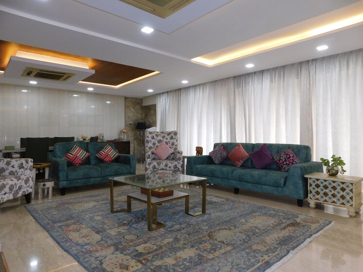 Living Room, supreme-lake-superior 5 Bedroom 4500 Sq.Ft. Apartment In Powai Mumbai 9336941