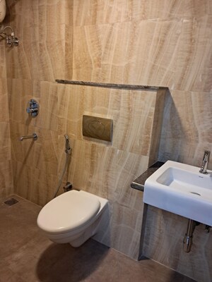 Bathroom in 1 BHK Apartment at Lodha Amara, Kolshet Road – for Rent