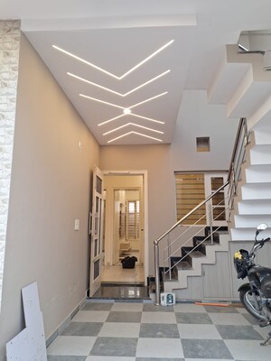 Staircase in 4 BHK Independent House at Sunny Enclave – for Sale