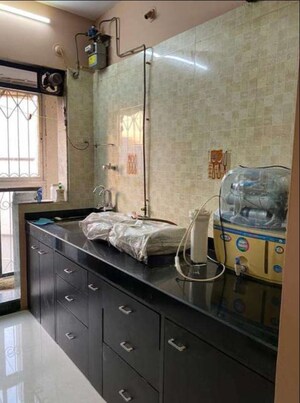 Kitchen in 1 BHK Apartment at Cosmos Park, Ghodbunder Road – for Rent