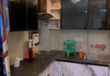 Kitchen in 3 BHK Builder Floor at Uttam Nagar – for Rent