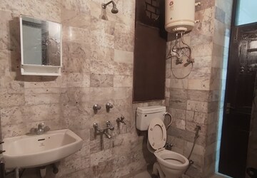 Bathroom in 3 BHK Builder Floor at Shivalik Colony – for Rent