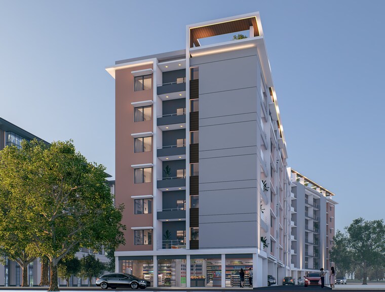 Exterior View, sector 72 2 Bedroom 1100 Sq.Ft. Builder Floor In Sector 72 Noida 9337828