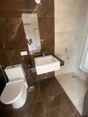 Bathroom in 1 BHK Apartment at Indiabulls One Indiabulls, Pokhran Road No Two – for Rent
