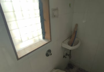 Bathroom in 1 BHK Apartment at Kanchan Pushp Society, Ghodbunder Road – for Rent