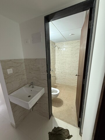Bathroom in 2 BHK Apartment at Shapoorji Pallonji Sensorium, Hinjewadi – for Rent