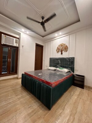 Bedroom in 2 BHK Builder Floor at Palm Residency Chhatarpur, Chattarpur – for Rent