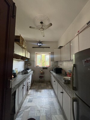 Kitchen in 1 RK Builder Floor at Greater Kailash – for Rent