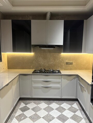 Kitchen in 4 BHK Builder Floor at Greater Kailash I – for Rent
