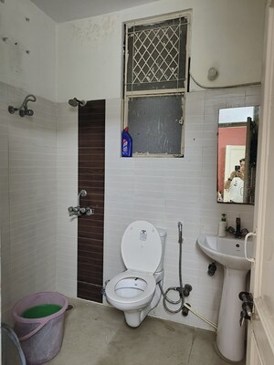 Bathroom in 2 BHK Builder Floor at Khirki Extension – for Rent