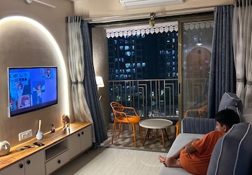 Living Room in 1 BHK Apartment at Regency Anantam, Dombivli East – for Rent