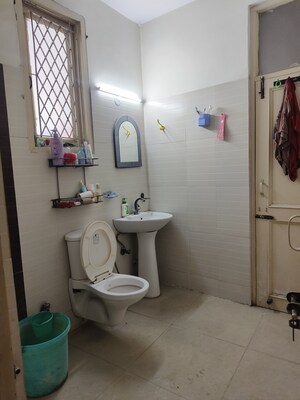 Bathroom in 2 BHK Builder Floor at Khirki Extension – for Rent