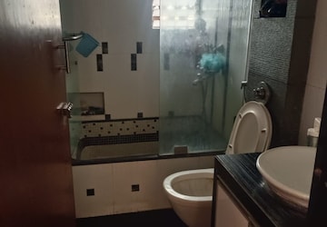 Bathroom in 2 BHK Apartment at Sanghvi Majestic, Matunga – for Rent