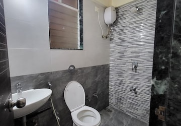 Bathroom in 2 BHK Apartment at Mahavir Kalpavruksha, Ghodbunder Road – for Rent