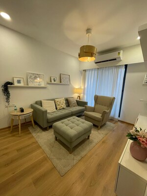 Living Room in 2 BHK Apartment at Dev Leo Tower, Oshiwara – for Sale