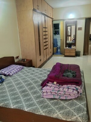Bedroom in 3 BHK Apartment at Mittal Petals, Wakad – for Rent
