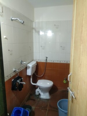 Bathroom in 3 BHK Apartment at Mittal Petals, Wakad – for Rent