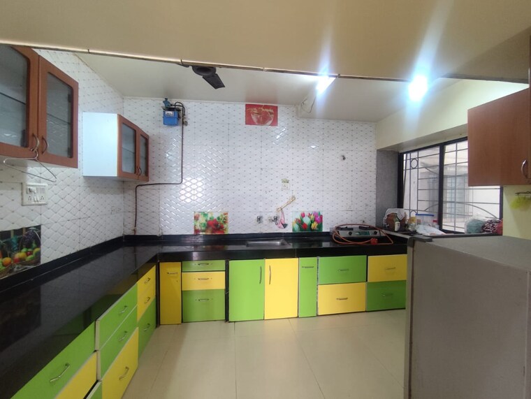 Kitchen, kunal-icon 3 Bedroom 1600 Sq.Ft. Apartment In Pimple Saudagar Pune 9339876