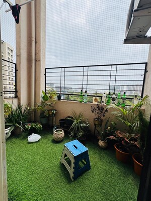 Balcony in 3 BHK Apartment at B.U.Bhandari Everglade, Kharadi – for Rent
