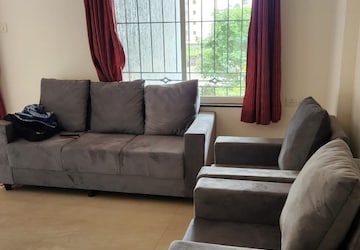 Living Room in 2 BHK Apartment at Silver Space, Pimple Nilakh – for Rent