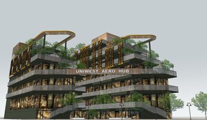 Studio Apartment – Exterior View View at Uniwest Aero Hub, Sector 22d Yamuna Expressway - for Sale