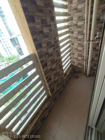 Balcony in 1 BHK Apartment at Cosmos Enclave, Kasarvadavali – for Rent