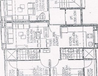 Floor Plan in 1 BHK Apartment at Mangalmurti Apartments, Vishal Nagar – for Sale
