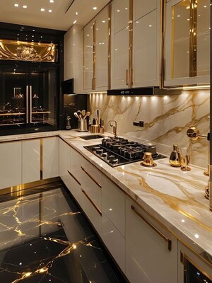 Kitchen in 5 BHK Apartment at Elan The Presidential, Sector 106 – for Sale