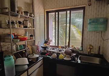 Kitchen in 1 BHK Apartment at Nirman CHS Malad West, Swamy Vivekananda Road – for Rent