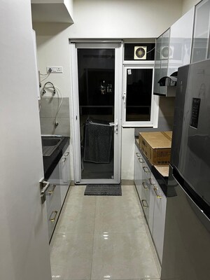 Kitchen in 2.5 BHK Builder Floor at M3M Marina, Sector 68 – for Rent