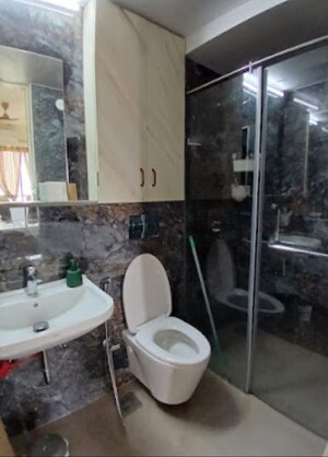 Bathroom in 3 BHK Apartment at Dosti Blossom, Wadala East – for Rent