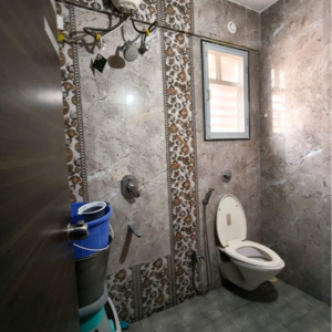 Bathroom in 2 BHK Apartment at GK Rose Mansion, Jambhe – for Rent