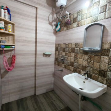 Bathroom in 2 BHK Apartment at GK Rose Mansion, Jambhe – for Rent