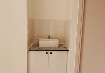 Bathroom in 3 BHK Apartment at LandCraft River Heights, Raj Nagar Extension – for Rent