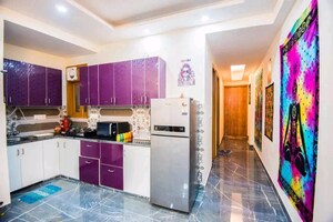 Kitchen in 2 BHK Builder Floor at Chattarpur – for Rent