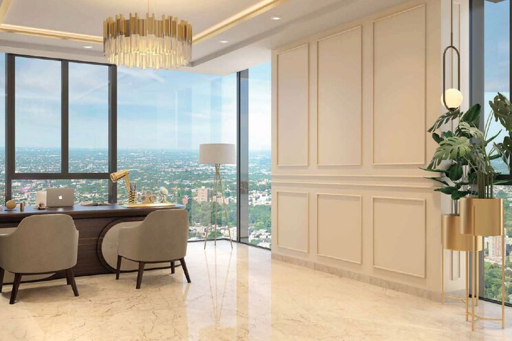 Living Room, shangrila-abbham 4 Bedroom 5000 Sq.Ft. Apartment In Kismatpur Hyderabad 9341052