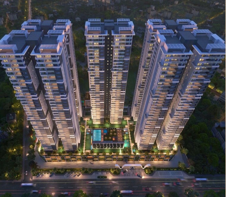 Exterior View, shangrila-abbham 4 Bedroom 5000 Sq.Ft. Apartment In Kismatpur Hyderabad 9341052