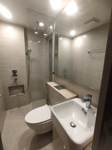 Bathroom in 1 BHK Apartment at Hiranandani Regent Hill, Powai – for Rent