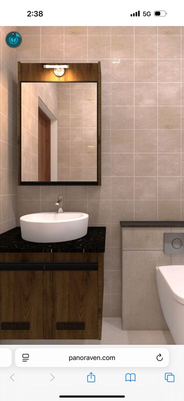 Bathroom in 2 BHK Apartment at Prestige Elysian, Bannerghatta Road – for Rent
