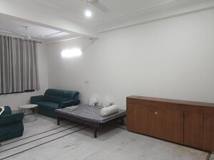 Living Room in 2 BHK Builder Floor at Ansal Sushant Apartments, Sushant Lok I – for Rent