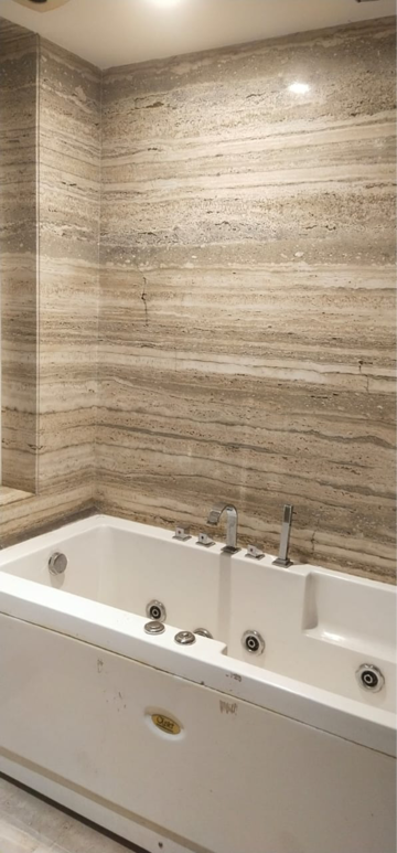 Bathroom in 3 BHK Builder Floor at Boutique Residential Apartments N-136, Panchsheel Park – for Rent