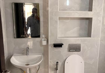Bathroom in 3 BHK Apartment at Expat Wisdom Tree, Hennur – for Rent