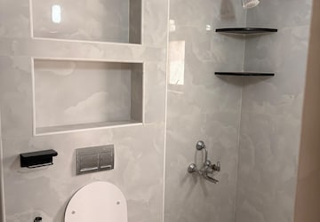 Bathroom in 3 BHK Apartment at Expat Wisdom Tree, Hennur – for Rent