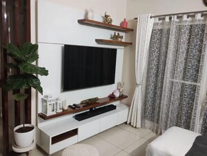 Living Room in 2.5 BHK Apartment at Shriram Luxor, Hennur Road – for Rent
