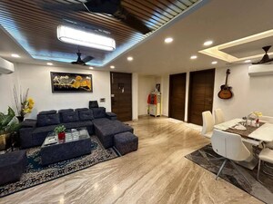 Living Room in 3 BHK Builder Floor at Saket – for Rent