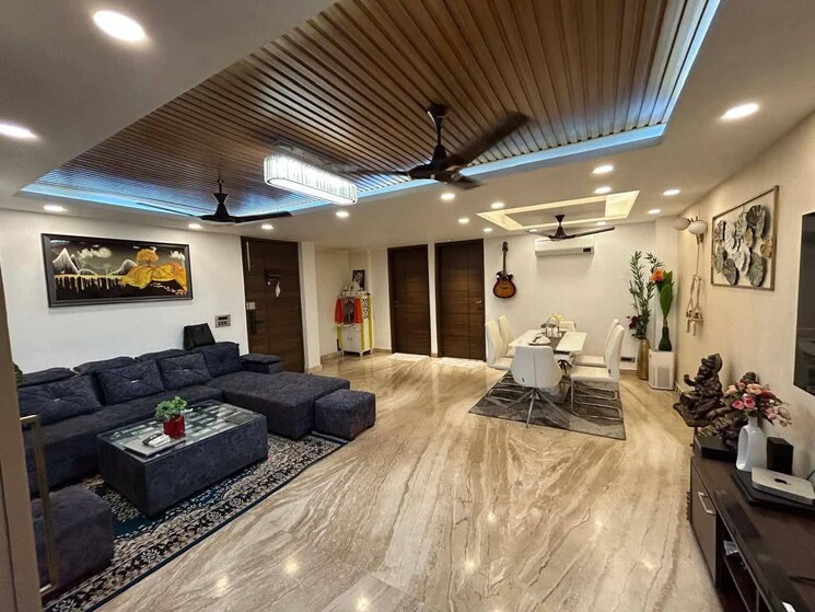 Living Room, saket 3 Bedroom 1500 Sq.Ft. Builder Floor In Saket Delhi 9341303