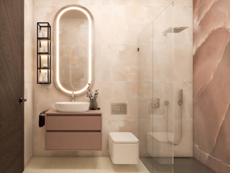 Bathroom, lnt-green-reserve 3 Bedroom 3082 Sq.Ft. Apartment In Sector 128 Noida 9341377