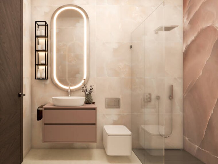 Bathroom, lnt-green-reserve 4 Bedroom 2102 Sq.Ft. Apartment In Sector 128 Noida 9341378