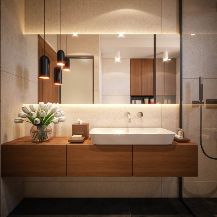 Bathroom, lnt-green-reserve 4 Bedroom 2102 Sq.Ft. Apartment In Sector 128 Noida 9341378