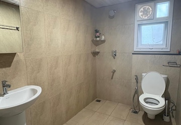 Bathroom in 2 BHK Apartment at Prestige High Fields, Gachibowli – for Rent